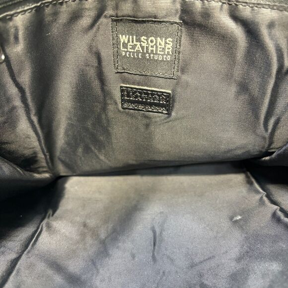 Pelle Studio Wilsons Leather Black Leather Handbag 11x12 - Picture 5 of 5